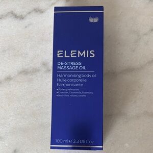 ELEMIS De-Stress Massage Oil in Deep Blue Box